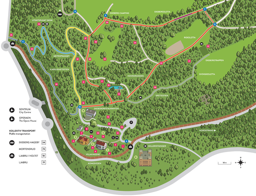Ekebergparken kart